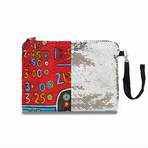 Chart Sequin Makeup Bag