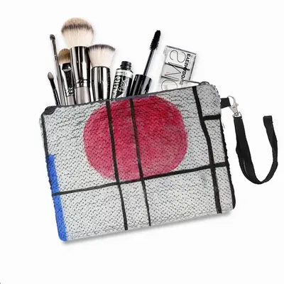 Stringed Instrument Sequin Makeup Bag