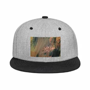 Bronze Abstraction Flat Brim Hip Hop Hat