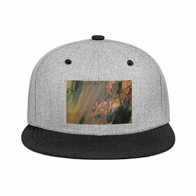 Bronze Abstraction Flat Brim Hip Hop Hat