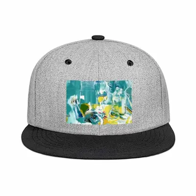 Green Point Flat Brim Hip Hop Hat