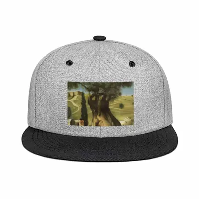 Old Olive Flat Brim Hip Hop Hat