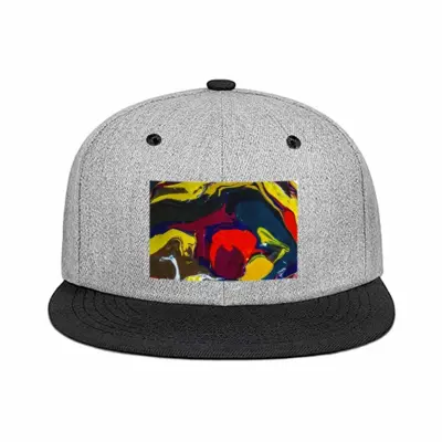 Running In Paint Flat Brim Hip Hop Hat