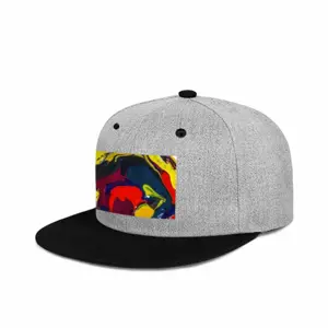 Running In Paint Flat Brim Hip Hop Hat