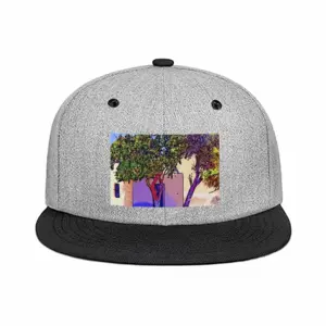 Santorini Trees In Oia Flat Brim Hip Hop Hat