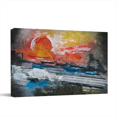 Sunset Canvas Decorative Painting (Multi-Size, Transverse)