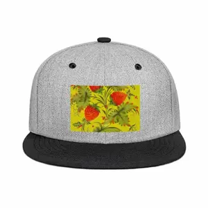 Raspberry Flat Brim Hip Hop Hat