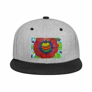 Flower Planet Flat Brim Hip Hop Hat