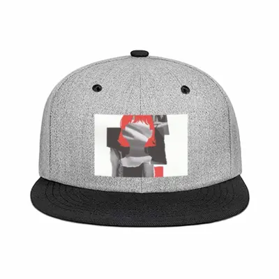 Red Flat Brim Hip Hop Hat