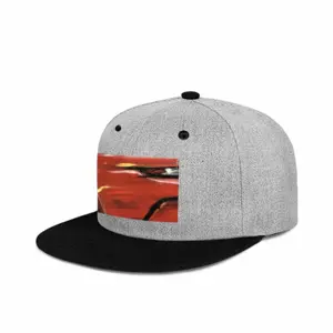 Porsche Red Crash Flat Brim Hip Hop Hat