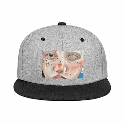 Indigo Flat Brim Hip Hop Hat