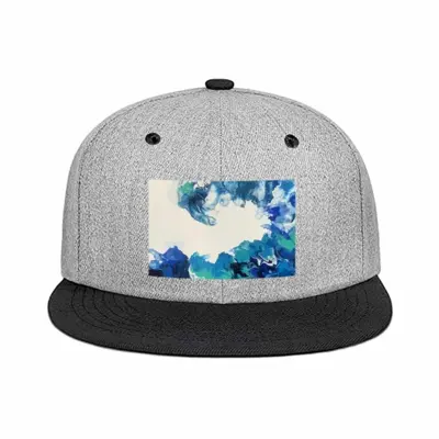 Large Choppy Wave Flat Brim Hip Hop Hat