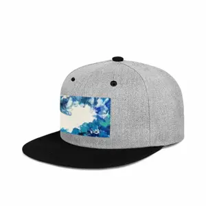 Large Choppy Wave Flat Brim Hip Hop Hat