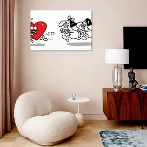 Chasing Love Canvas Decorative Painting (Multi-Size, Transverse)