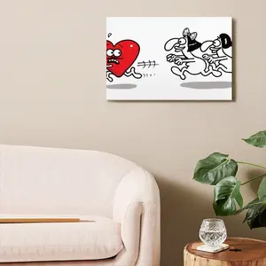 Chasing Love Canvas Decorative Painting (Multi-Size, Transverse)