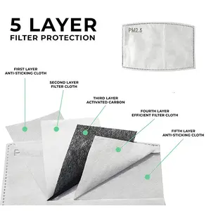 Network Face Mask With 10pcs Filters