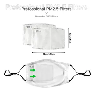 Two Heads And Spectral Landscape (Preliminary Stage) Face Mask With 10pcs Filters