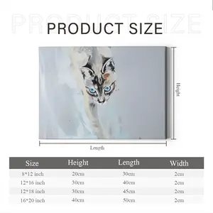 Cat With Fish Canvas Decorative Painting (Multi-Size, Transverse)