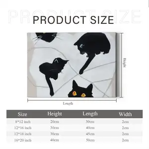 Cats With Thread Canvas Decorative Painting (Multi-Size, Transverse)