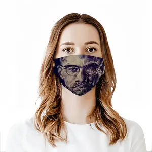 Malcolm X Portrait Face Mask With 10pcs Filters