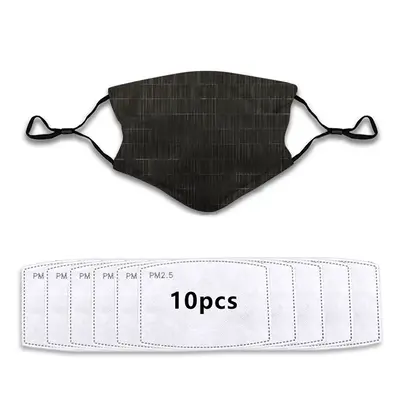 Black Pencil Face Mask With 10pcs Filters