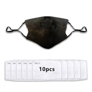 Black Rose Face Mask With 10pcs Filters