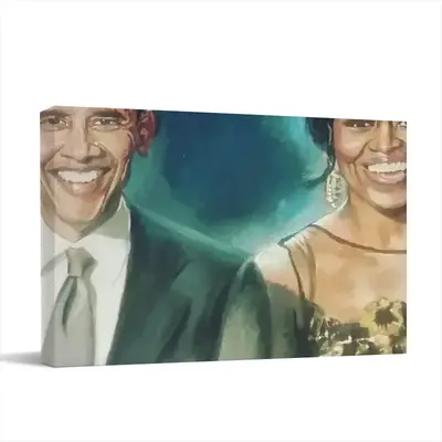 Barack & Michelle Obama Canvas Decorative Painting (Multi-Size, Transverse)