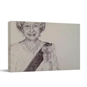 Queen Elizabeth Ii Canvas Decorative Painting (Multi-Size, Transverse)