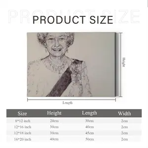 Queen Elizabeth Ii Canvas Decorative Painting (Multi-Size, Transverse)