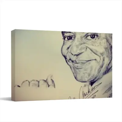 Bill Cosby Portrait Canvas Decorative Painting (Multi-Size, Transverse)