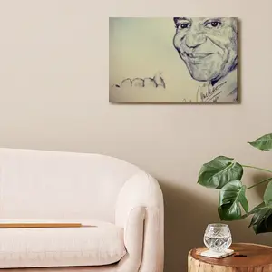 Bill Cosby Portrait Canvas Decorative Painting (Multi-Size, Transverse)