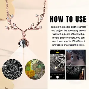 Bursting Energy Deer Horn Projection Pendant