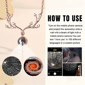 The Now Style Deer Horn Projection Pendant