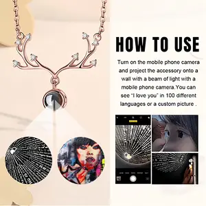 Streetstars Deer Horn Projection Pendant