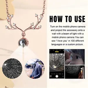 Ylyh Part Ii Deer Horn Projection Pendant