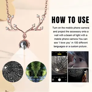 High Park Phone Home Deer Horn Projection Pendant