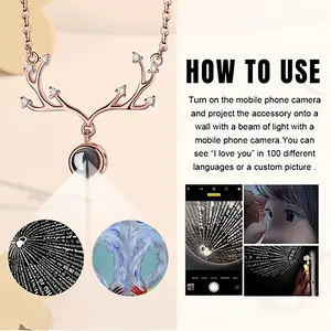 It Hurts Too Deer Horn Projection Pendant