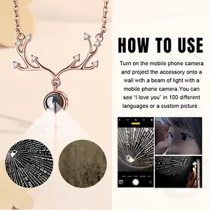 Complicated Deer Horn Projection Pendant