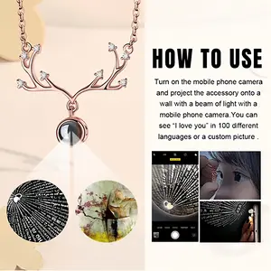 The Life Deer Horn Projection Pendant