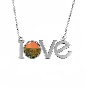 Forbidden Lovers Pendant Necklace LOVE Letter