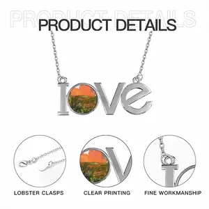 Forbidden Lovers Pendant Necklace LOVE Letter