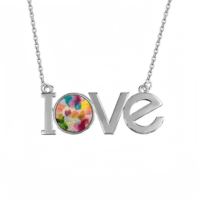 Summer #4 Lovers Pendant Necklace LOVE Letter