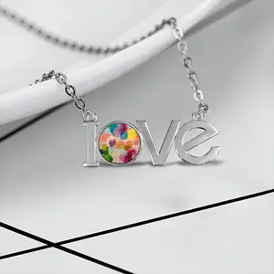 Summer #4 Lovers Pendant Necklace LOVE Letter