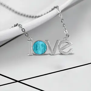 The Sea Lovers Pendant Necklace LOVE Letter