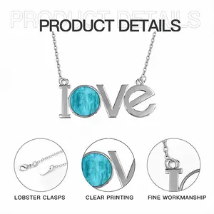 The Sea Lovers Pendant Necklace LOVE Letter