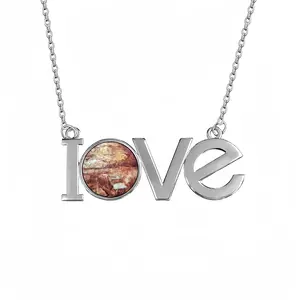 Firestorm Lovers Pendant Necklace LOVE Letter