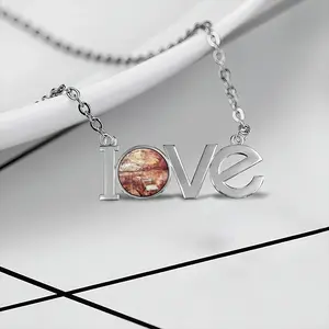 Firestorm Lovers Pendant Necklace LOVE Letter