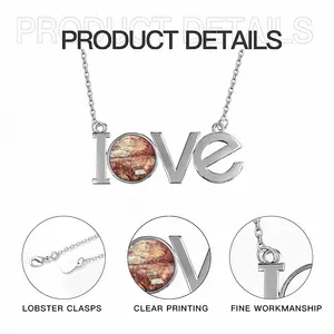 Firestorm Lovers Pendant Necklace LOVE Letter