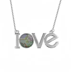 Mist Lovers Pendant Necklace LOVE Letter