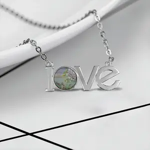 Mist Lovers Pendant Necklace LOVE Letter